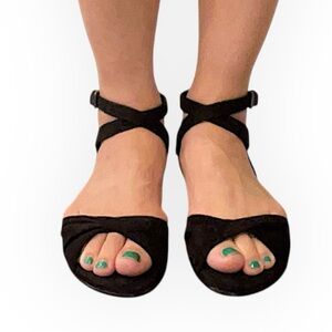 Joe’s Black Suede Sandal